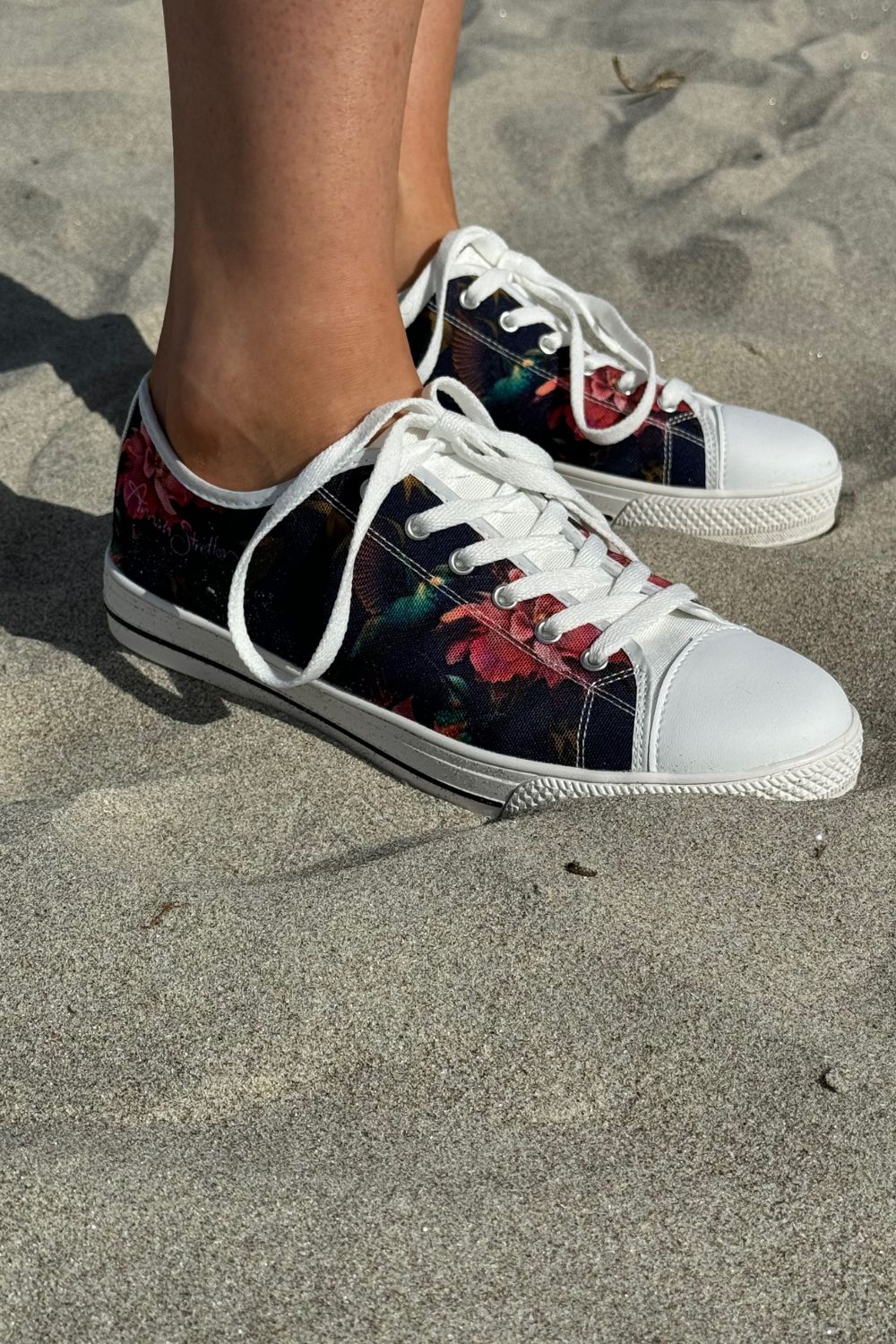 Fantasy Bird Canvas Shoes - Navy | Casual Canvas Sneakers For Women – Annah  Stretton