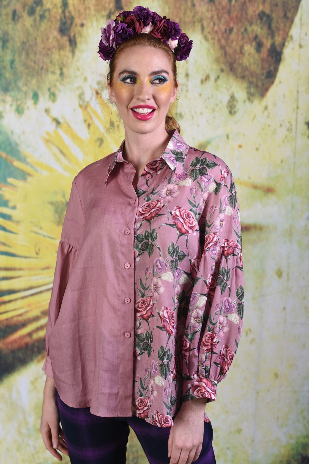 Popo Baby Rose Pink Shirt, Women's Linen Shirts NZ