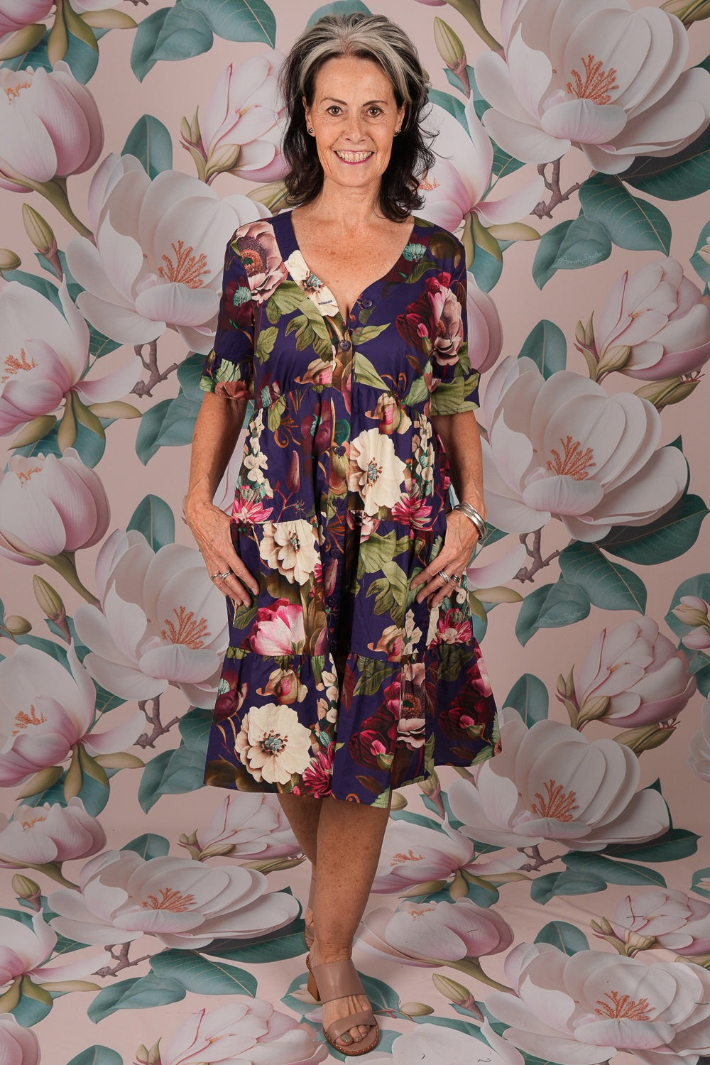 Corsica Molly Dress - Rose Garden