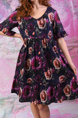 Saski Tina Dress - Purple Sunflower