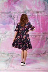 Saski Tina Dress - Purple Sunflower