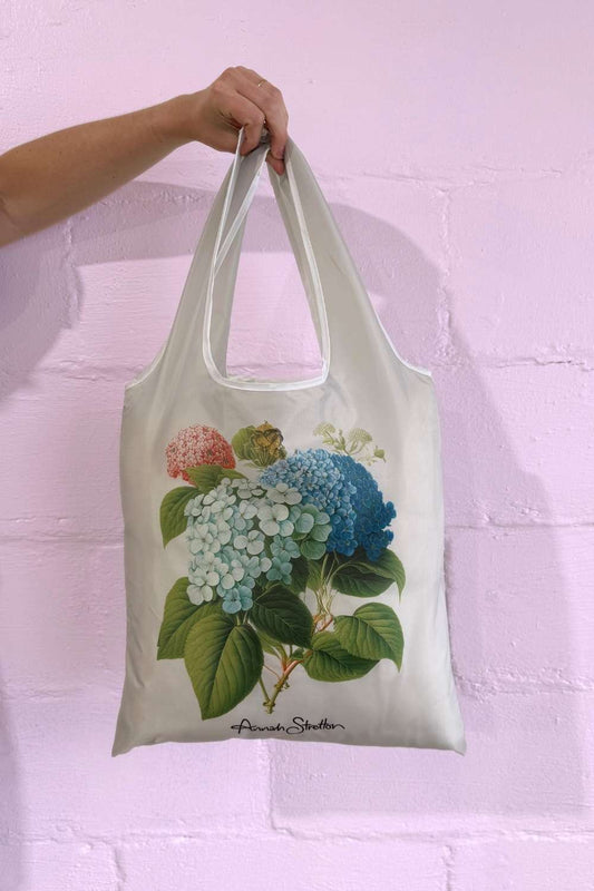 AS Reusable Bag - Cream Hydrangea Bunches