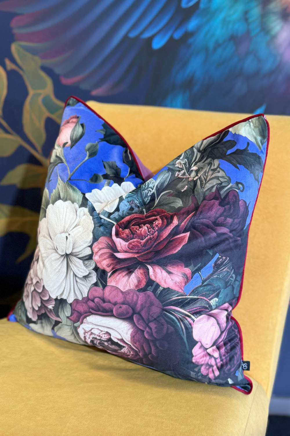 AS Velvet Cushion - J'Adore Roses