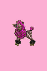 Pink Poodle Brooch