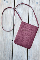 AS Embossed Cross Body Bag - Wine