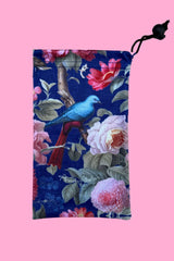 Drawstring Glasses Case - Forest Of Birds