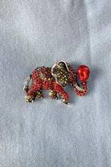 Elephant Jewel Brooch