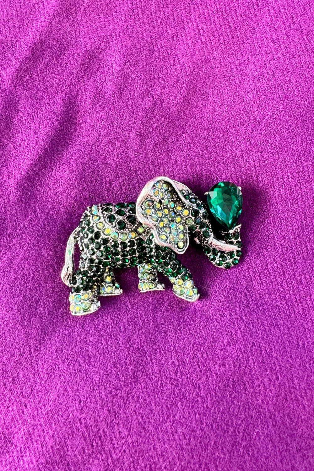 Elephant Jewel Brooch