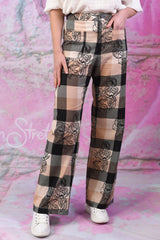 Emily Pants - Floral Check