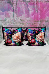 AS Reversible Euro Pillow Case - Dark Peonies