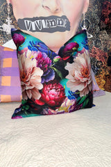 AS Reversible Euro Pillow Case - Dark Peonies