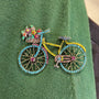 Floral Bicycle Brooch