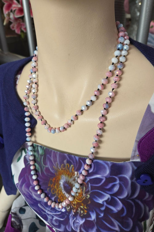 Glass Bead Necklace - Sunset