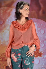 Harriet Blouse - Tangerine