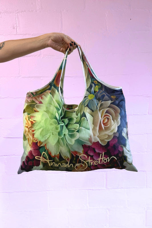 AS Large Reusable Bag - Peony Love