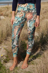 Shannon Yoga Legging - Blue Bloom