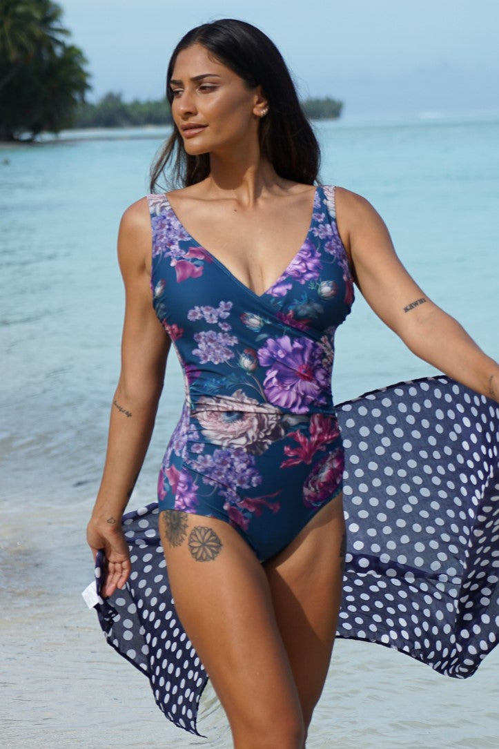 Lily Floriana Bather - Navy