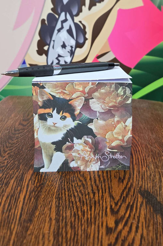 AS Memo Cube - Floral Kitty