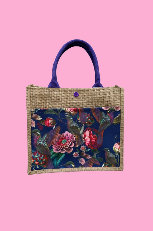 Magic Birds Mini Jute Bag | Pre Order End Feb