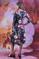 Nancy Pleated Dress - Rose Garden | PRE ORDER EARLY MARCH