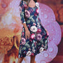 Nancy Pleated Dress - Rose Garden | PRE ORDER EARLY MARCH