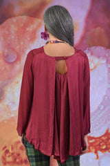 Night Owl Blouse - Burgundy | PRE ORDER EARLY MARCH