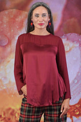 Night Owl Blouse - Burgundy | PRE ORDER EARLY MARCH