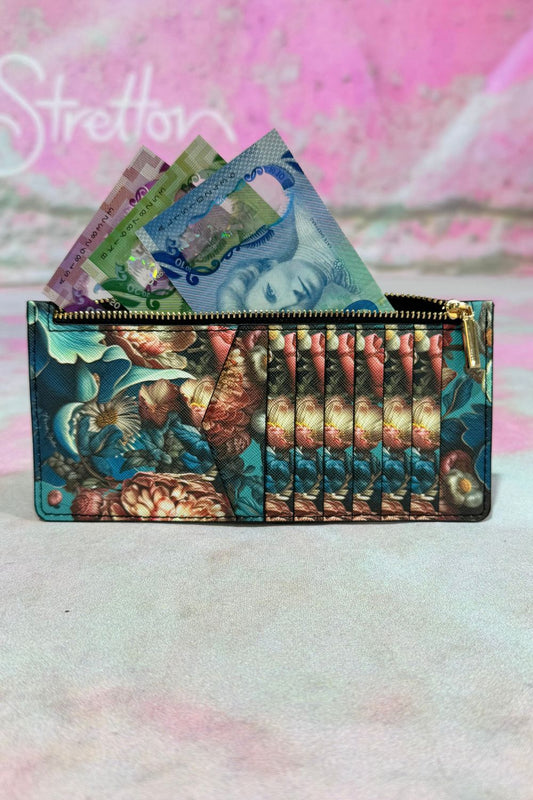 Petite Wallet - Blue Bloom