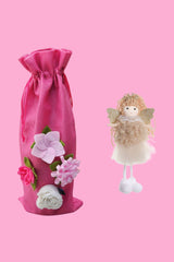 AS Wine Gift Bag - Pink Floral