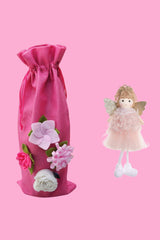 AS Wine Gift Bag - Pink Floral