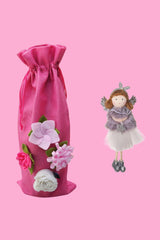 AS Wine Gift Bag - Pink Floral