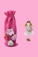 AS Wine Gift Bag - Pink Floral