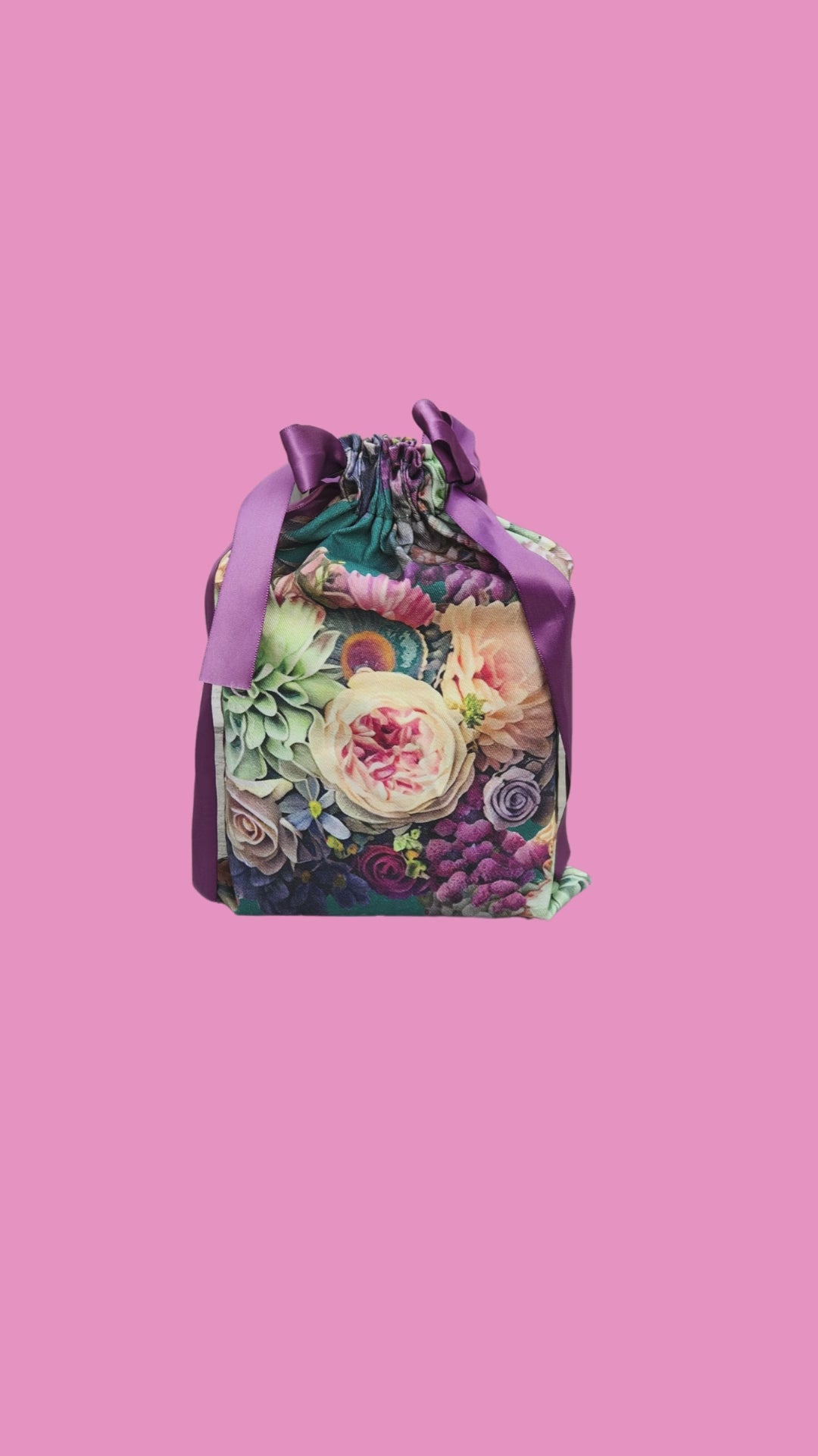 Gift Bag Trio - Teal Peony