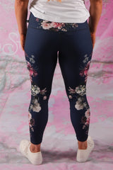 Shannon Yoga Legging - Navy Florencia - PRE ORDER END OF SEPT