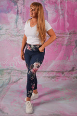 Shannon Yoga Legging - Navy Florencia - PRE ORDER END OF SEPT