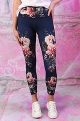 Shannon Yoga Legging - Navy Florencia - PRE ORDER END OF SEPT