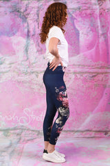 Shannon Yoga Legging - Navy Florencia - PRE ORDER END OF SEPT