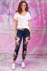 Shannon Yoga Legging - Navy Florencia - PRE ORDER END OF SEPT