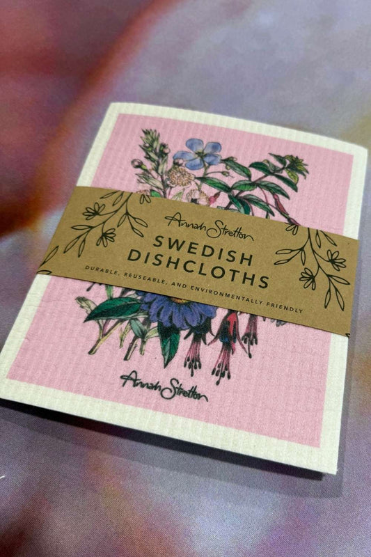 Swedish Dish Cloths - 4 pack - Vintage Flowers