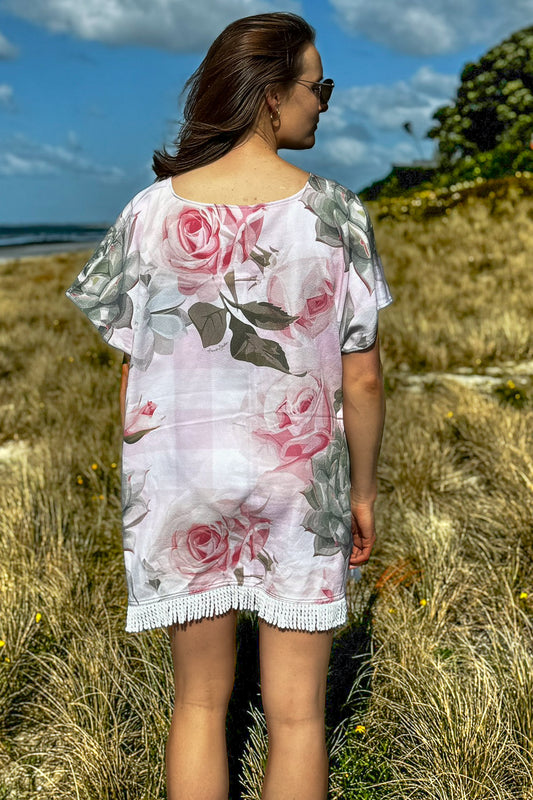 AS Towel Poncho - Pink Cactus Rose | MADE TO ORDER