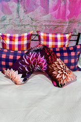 Cotton - Tri Pillow Case - Purple Dahlia