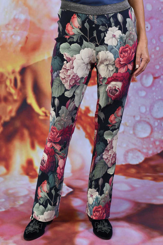 Vita Flare Pant - J'Adore Roses - PRE ORDER END FEB