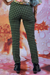 Vita Olive Pants - Green Check