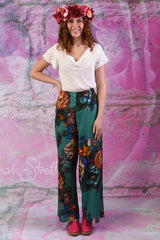 Zarah Pants - Teal Vintage Bouquet | SALE