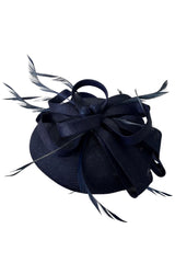 Leonie Fascinator - Navy